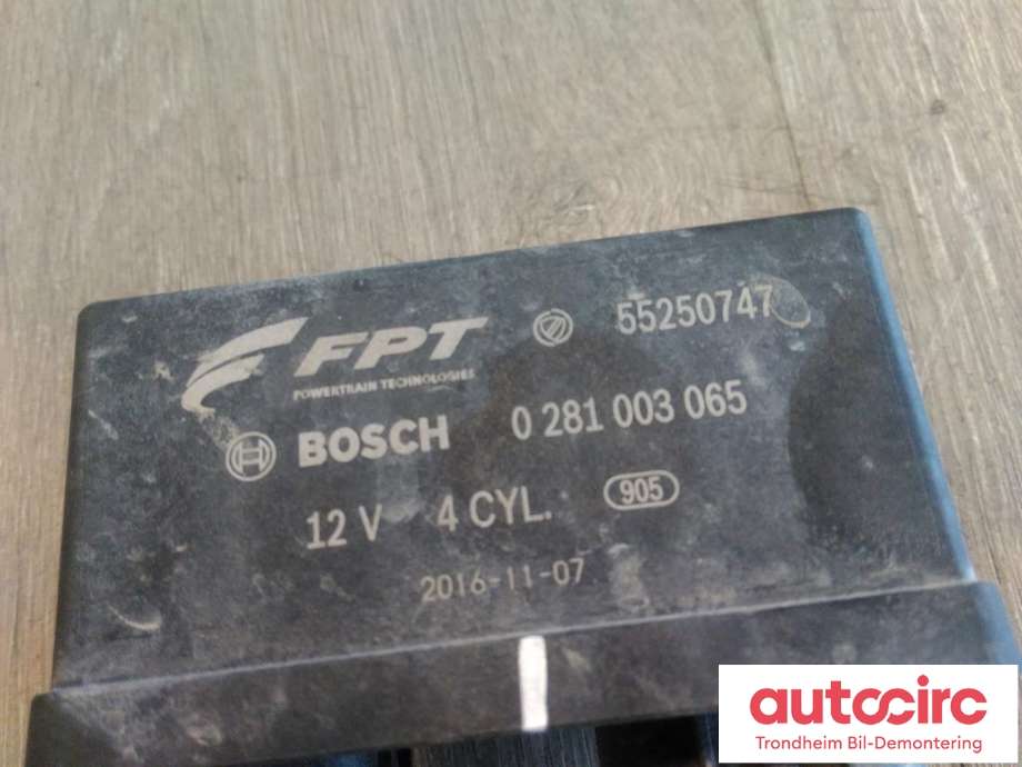 Rele gløde til Fiat Doblo 2010-->> (Type II)  (BOSCH|55250747|0281003065|46349347)