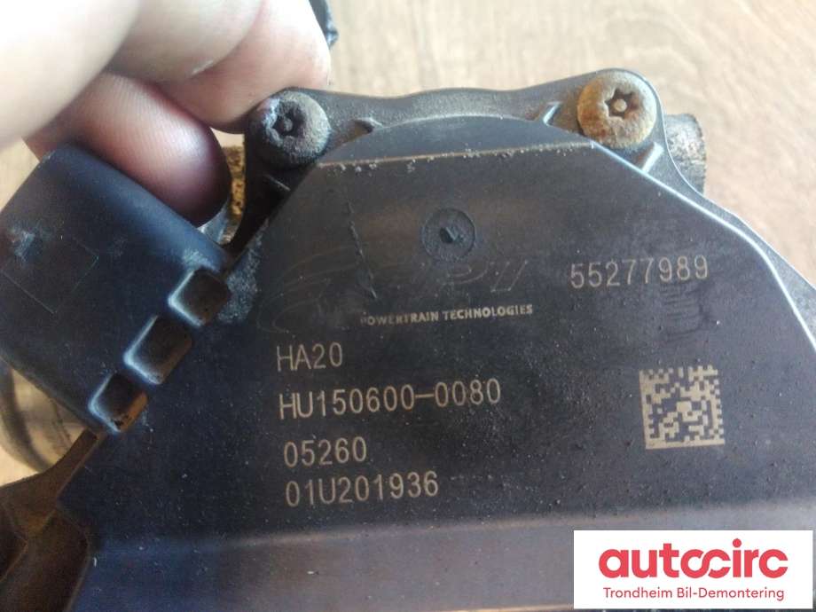EGR-ventil til Fiat Doblo 2010-->> (Type II) (..|55277989|HU150600-0080|55260126)
