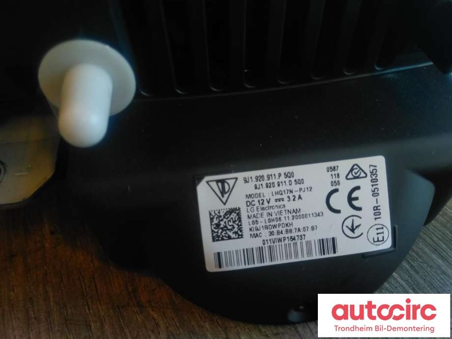 Instrumentpanel til Porsche Taycan 2019-->>  (LG ELECTRONICS|9J1920911P|9J1920911D|9J1920911R)