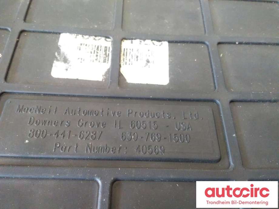 Bagasjerom teppe/gulvplate til Tesla Model S 2013-2016 (Fase 1)  (TESLA|40569|)
