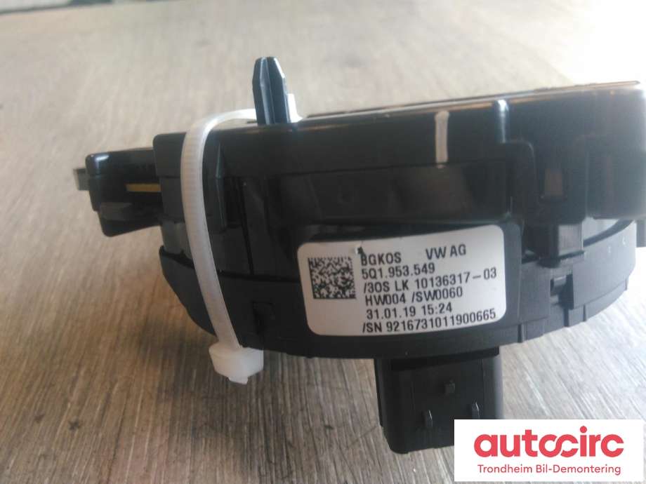 Airbag slepering til VW e-Golf 2017-2020 (Fase 2)  (KUN SLEPERING|5Q1953549|5Q1953507M|)