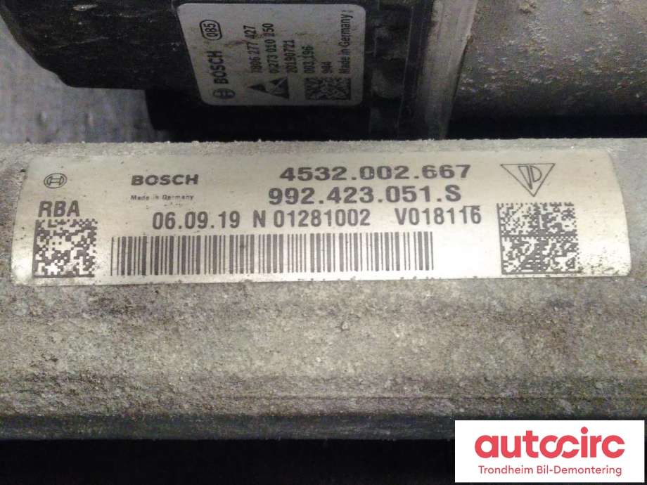 Tannstang elektrisk til Porsche 911 2019-->> 992 992 (BOSCH|992423051S|4532002667|)