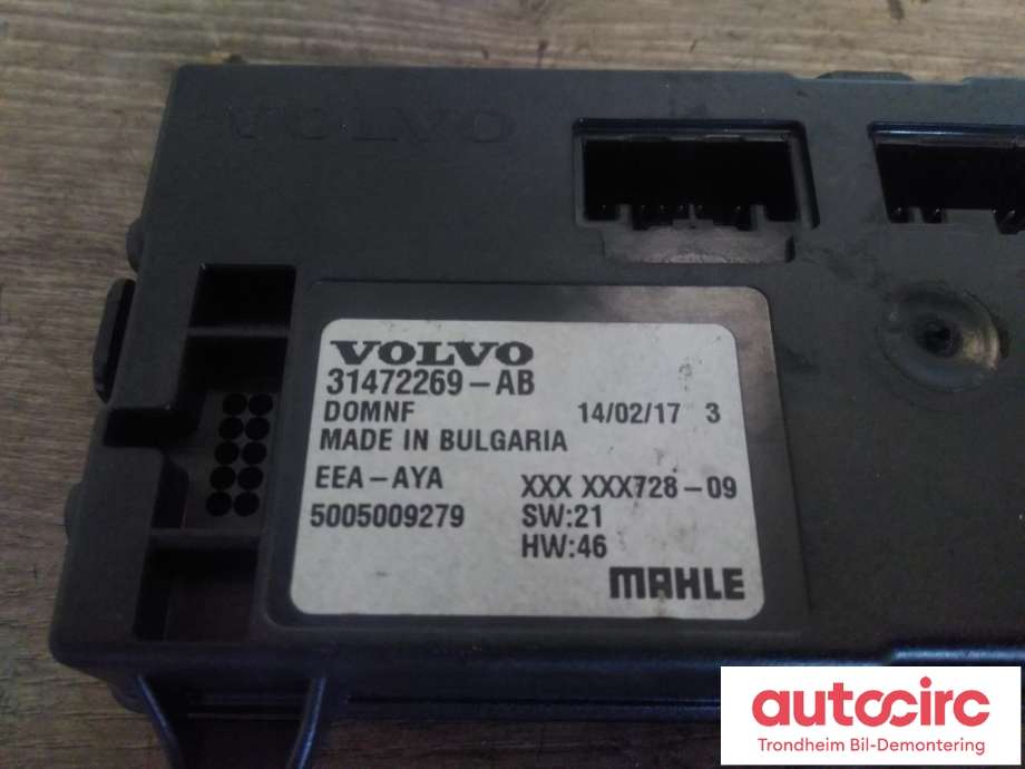 Styreenhet klima/aircondition til Volvo V90 / V90 CC / S90 2016-->>  (MAHLE|31472269-AB|31472269|)