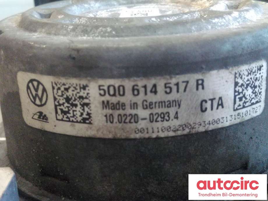 ABS sentral til Audi A3 2012-2016 (Type III, Fase 1)  (..|5Q0614517R|5Q0907379S|5Q0614517T| 10.0220-0293.4| 10.0915-4326.3| 10.0622-3403.1)