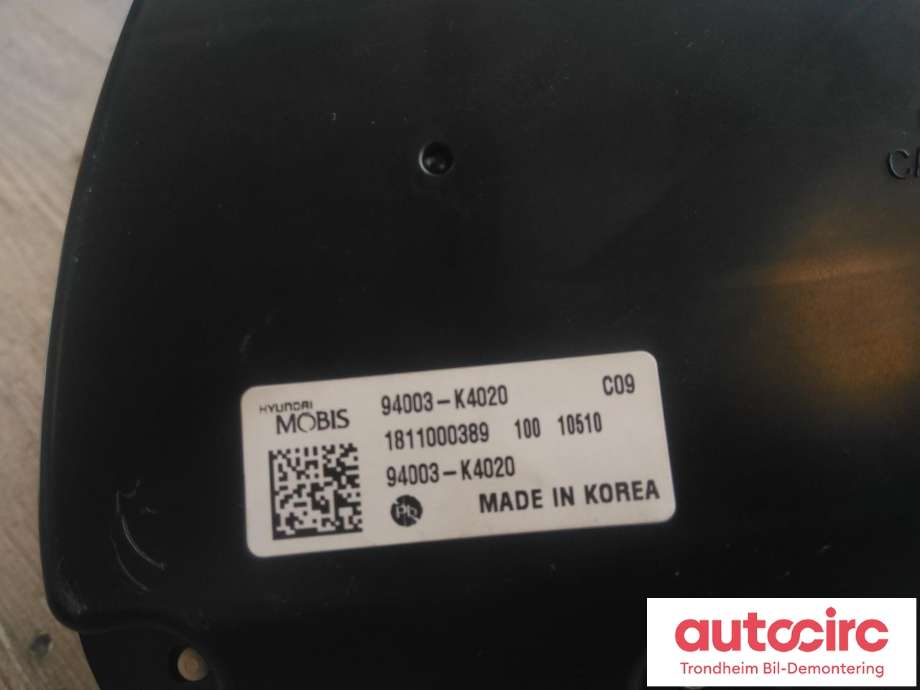 Instrumentpanel til Hyundai Kona 2017-2021 (Type I, Fase 1)  (MOBIS|94003-K4020|94003K4020|)