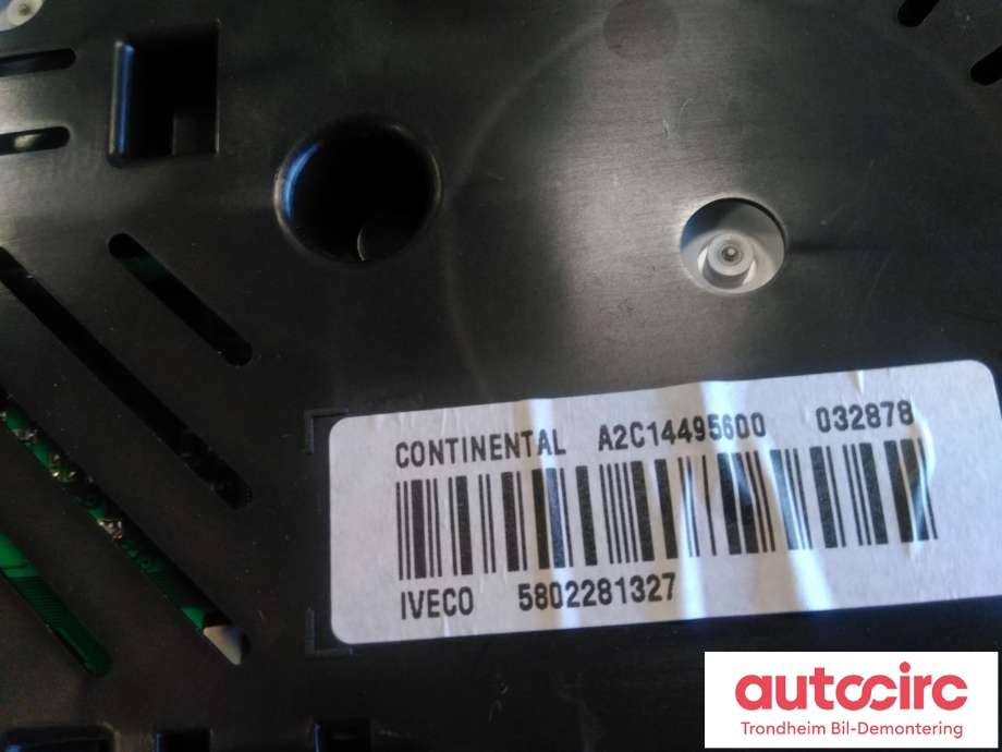 Instrumentpanel til Iveco Daily 2014-->> (Type VI)  (CONTINENTAL|5802281327|A2C14495600|5802270311)