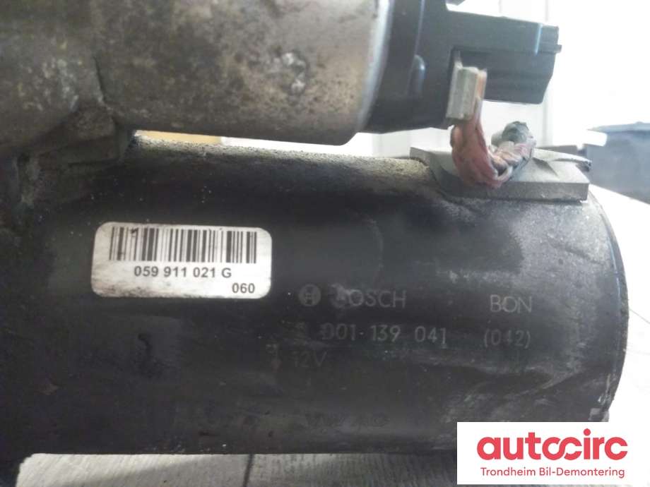 Starter diesel til Audi A6 2011-2014 (Type IV, Fase 1) (C7) (C7) (BOSCH|059911021G|0001139041|059911021K| 059911021KX)