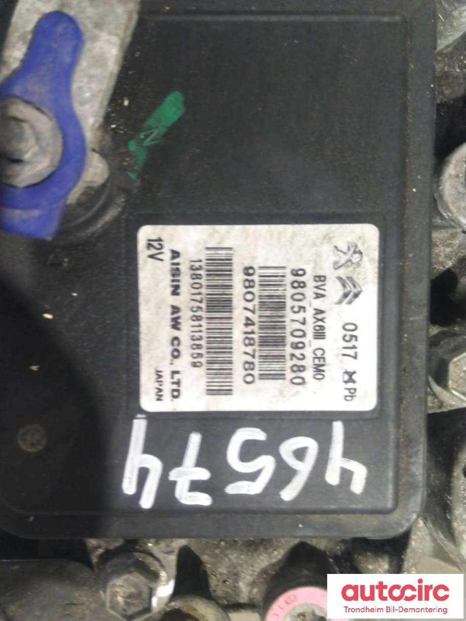 Girkasse automat til Peugeot 308 2013-2021 (Type II)  (AISIN AW|9807418780|)
