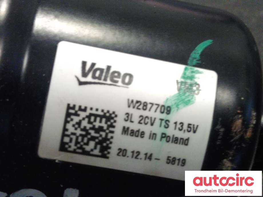 Viskermotor frontrute til Fiat 500 2021-->> (KUN MOTOR|52139496|W296263|)