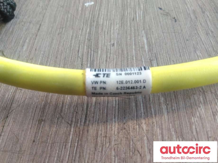 Batterilader kabel til VW E-Up 2013-2019 (HURTIGLADER|12E012001D|12E971675AC|)