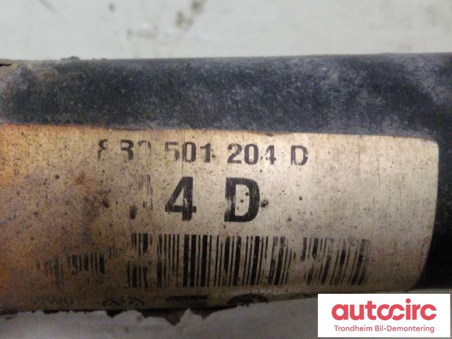 Drivaksel høyre bak, bensin/automat til Audi RS6 2013-2018  (..|8R0501204D|8R0501204DX|)