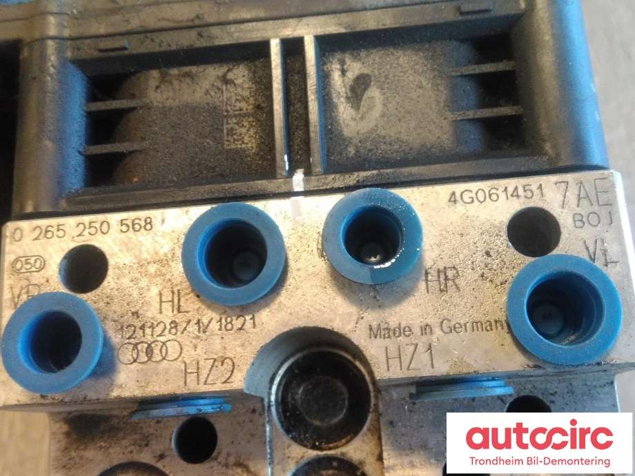 ABS sentral til Audi RS6 2013-2018 (BOSCH|4G0614517AE|4G0907379P|0265250568)