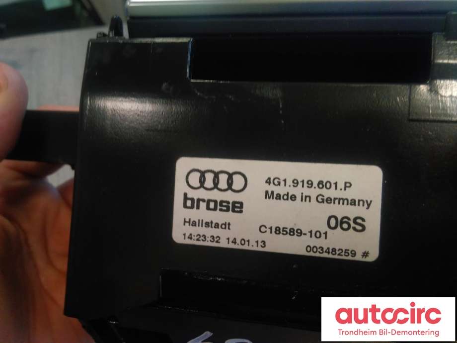 Bilstereo navigasjon skjerm til Audi RS6 2013-2018  (BROSE|4G1919601P|C18589-101|4G0919607G)
