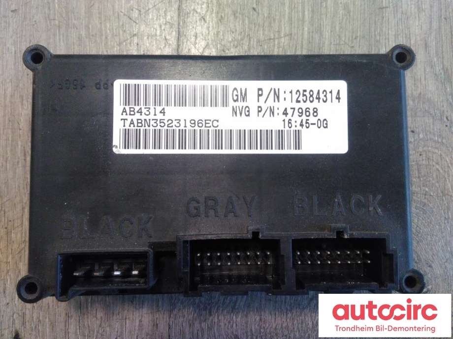 Styreenhet diverse til Chevrolet Avalanche 2002-2006 (Type I) (..|12584314|AB4314|)