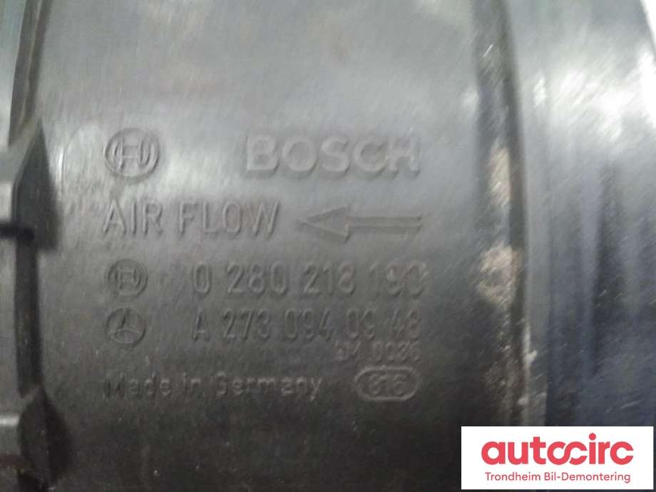Luftmengde/luftmassemåler til Mercedes GL 2006-2012 (X164) (X164) (BOSCH|A2730940948|0280218190|)
