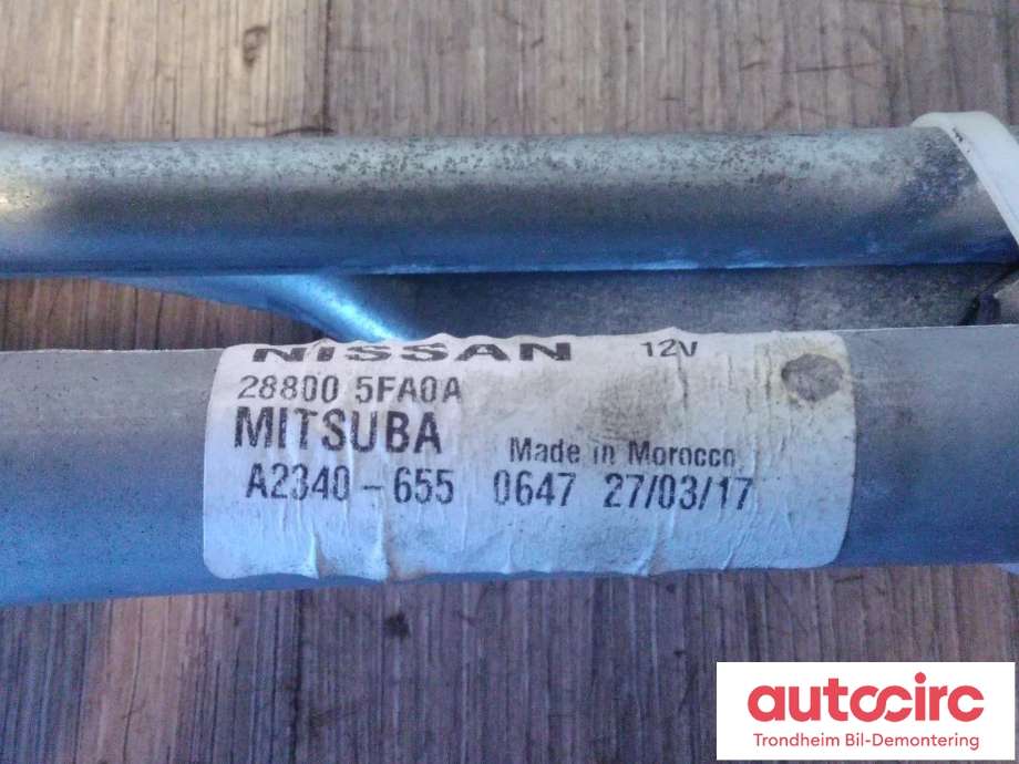 Viskeroverføring til Nissan Micra 2017-->> (K14) (K14) (MITSUBA|288005FA0A|A2340655|)