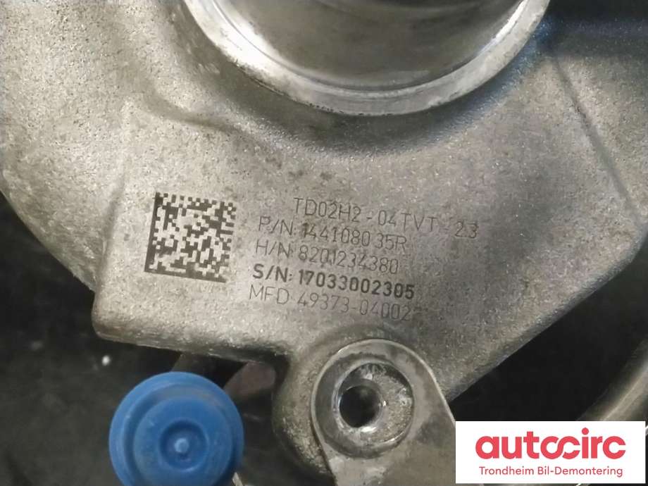 Turbo til Nissan Micra 2017-->> (K14) (K14) (..|144108035R|1441100Q4E|)