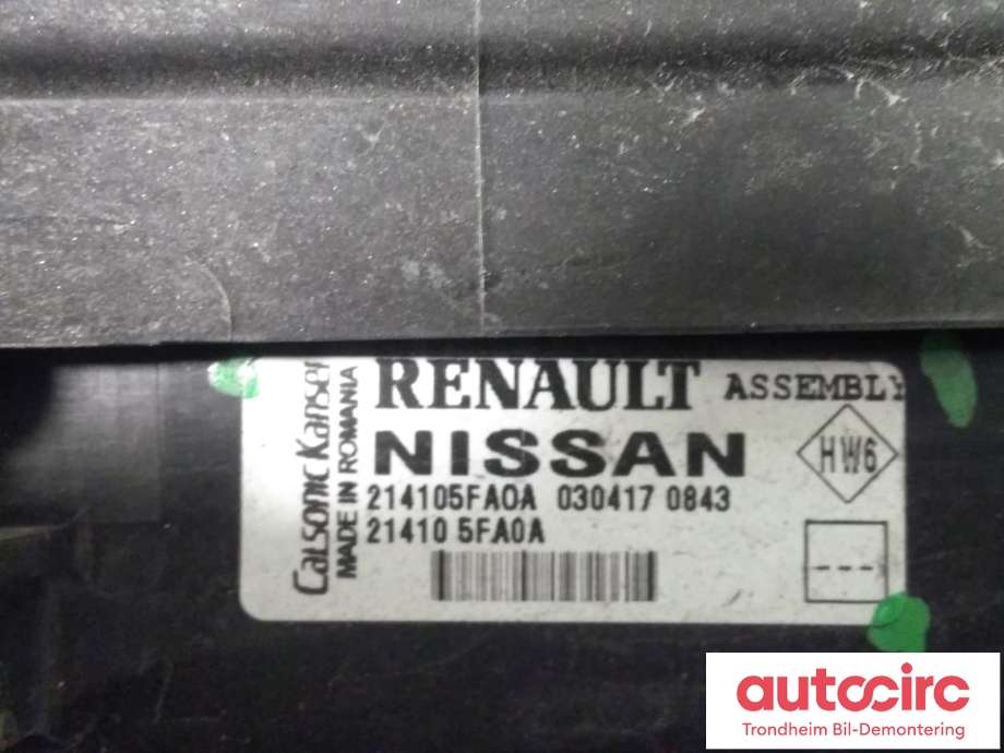 Radiator (manuell gir) til Nissan Micra 2017-->> (K14) (K14) (..|214105FA0A|)