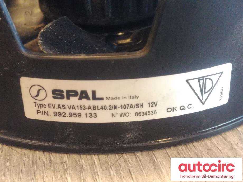 Kjølevifte elektrisk til Porsche 911 2019-->> 992 992 (1 STK|992959133|)