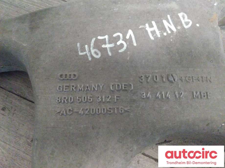 Bærebru høyre bak til Audi RS6 2013-2018  (BENSIN/AUTOMAT|8R0505312F|)