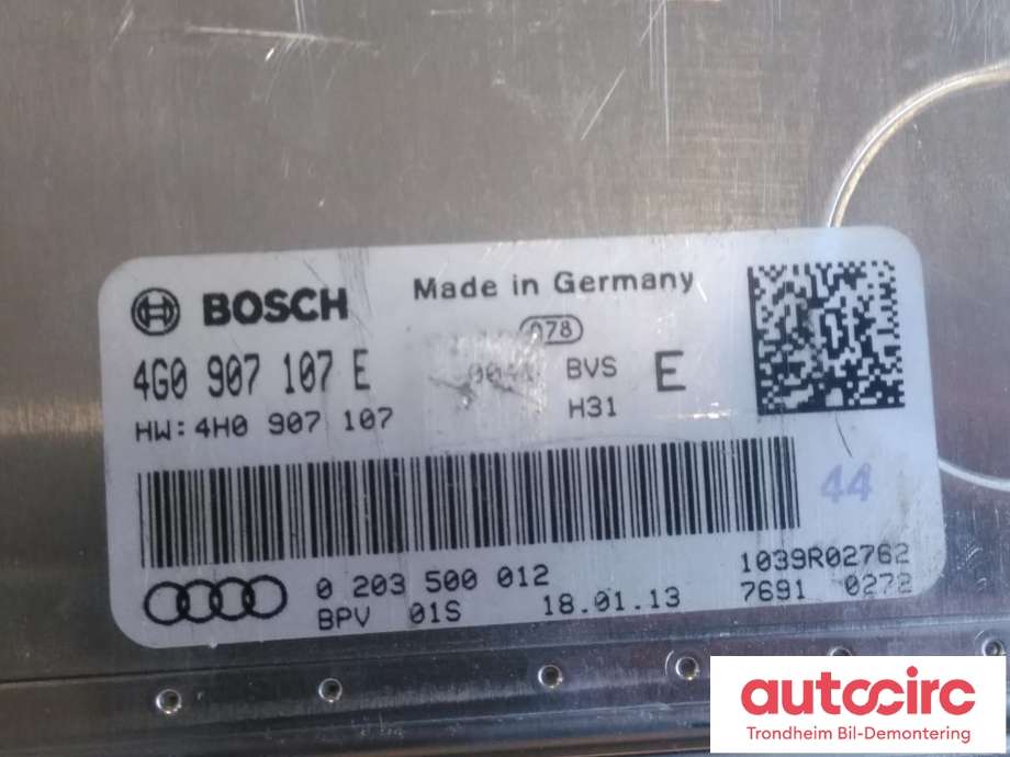 Styreenhet diverse til Audi RS6 2013-2018  (BOSCH|4G0907107E|0203500012|4G0 907 107 E)