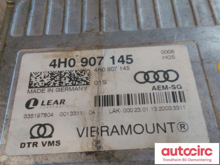 Styreenhet diverse til Audi RS6 2013-2018 (TIL HYDRAULISK MOTORFESTE|4H0907145|535197804|4H0907145B)