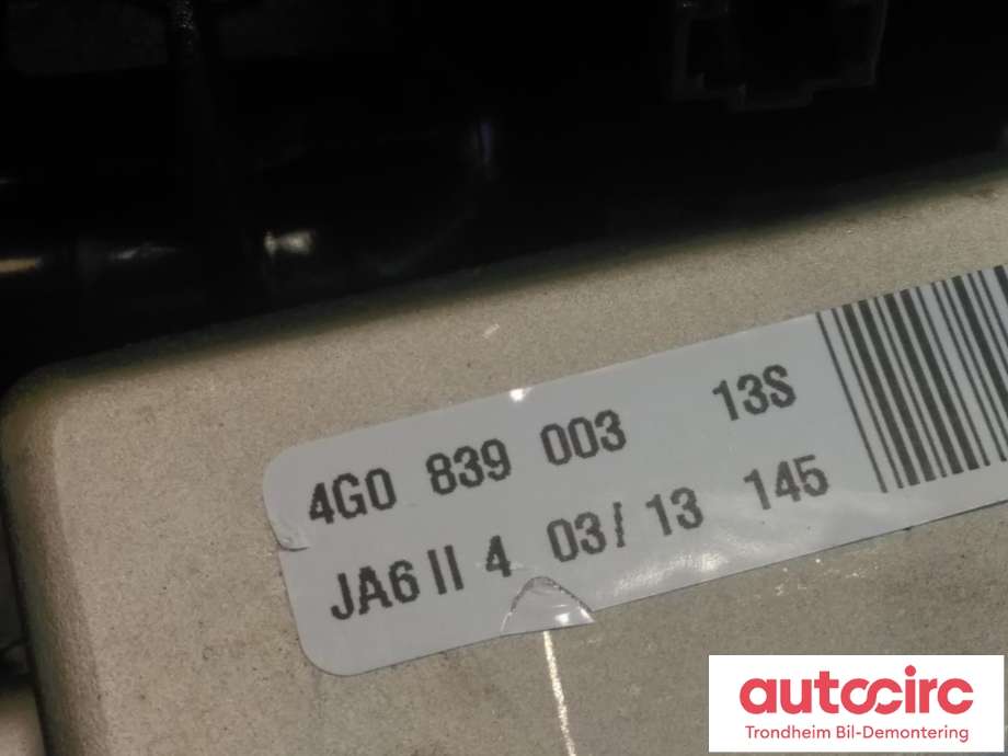 Låsekasse venstre bak til Audi RS6 2013-2018  (MED SOFTCLOSE MOTOR|4G8839015|4G0839003|4F0837059| 4F0837059A)