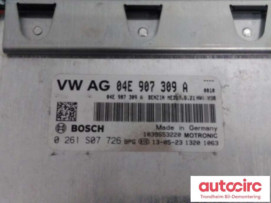 Styreenhet motor til Škoda Octavia 2013-2016 (Type III, Fase 1)  (BOSCH|04E907309A|0261S07726|)