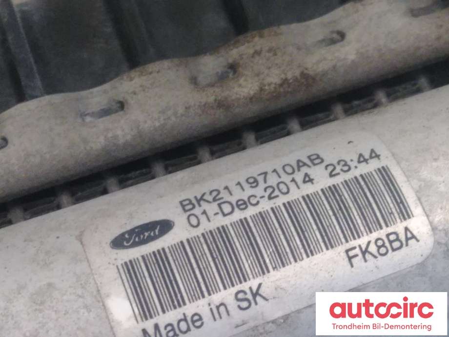 Radiatorpakke til Ford Transit 2014-->> (TIL MANUELL|1789645|2041816|1778169| BK21-8005-CC| BK31-8C607-BB| BK21-19710-AB)