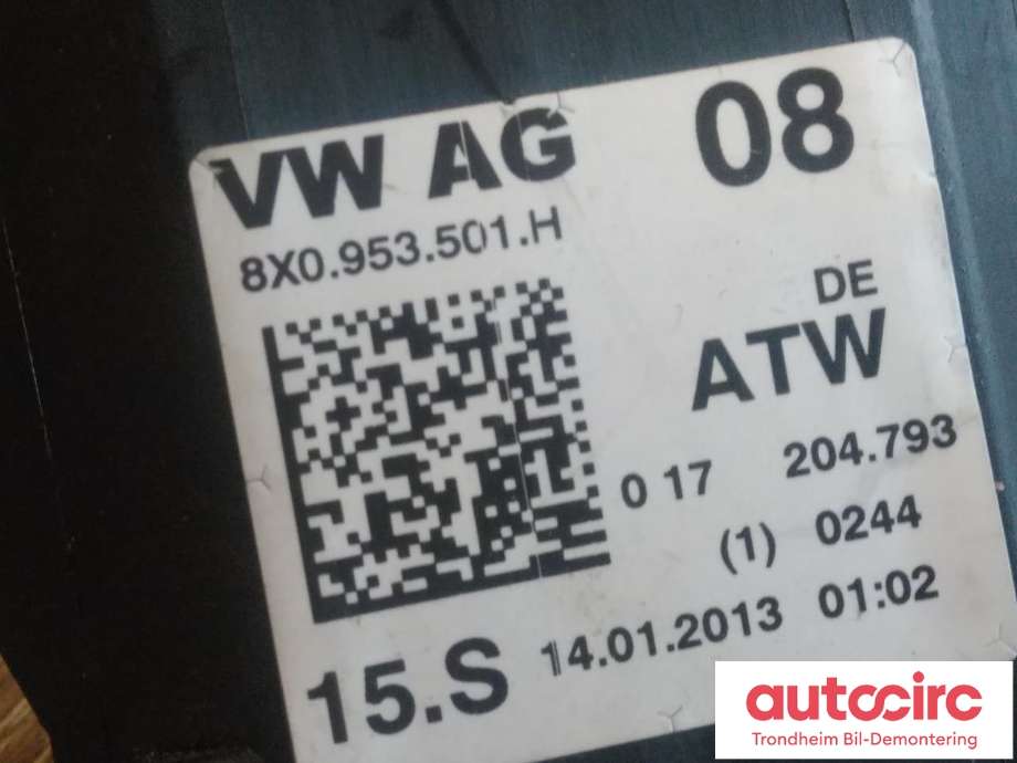 Bryter combi til Audi Q3 2011-2014 (Type I, Fase 1) (..|8X0953502B|8X0953501H|)