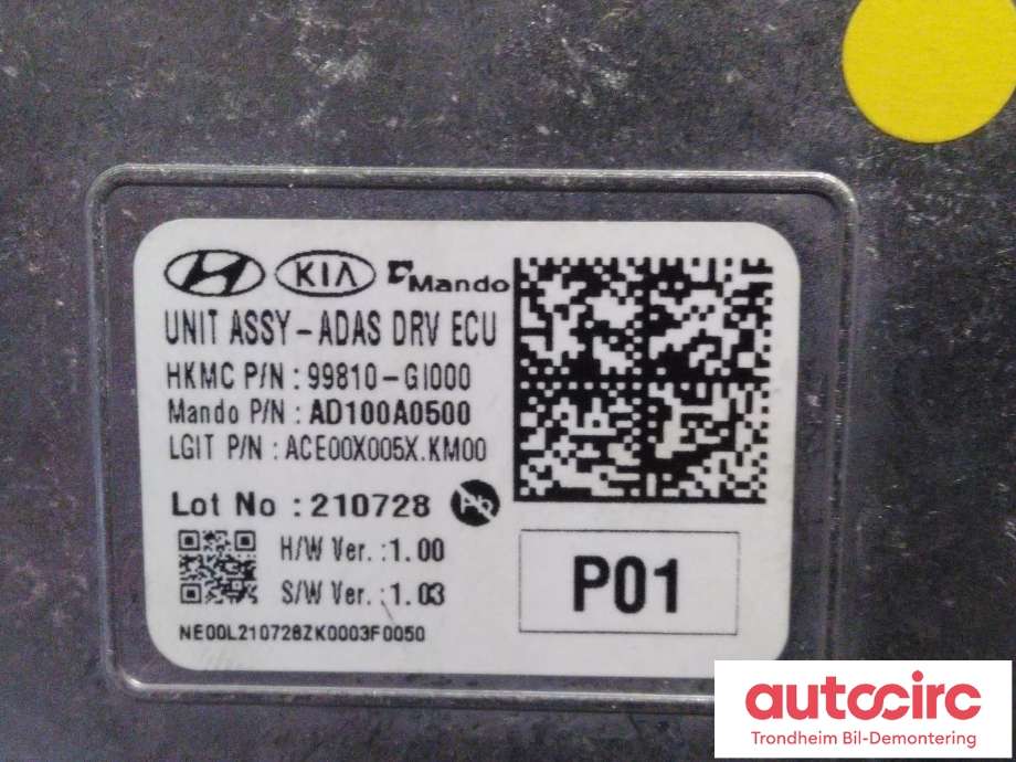 Styreenhet diverse til Hyundai Ioniq 5 2021-->>  (MANDO|99810-GI000|AD100A0500|)
