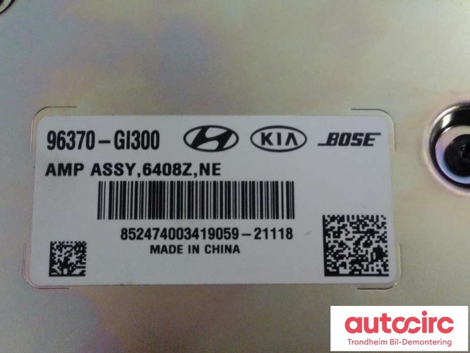 Bilstereo forsterker til Hyundai Ioniq 5 2021-->>  (BOSE|96370-GI300|)