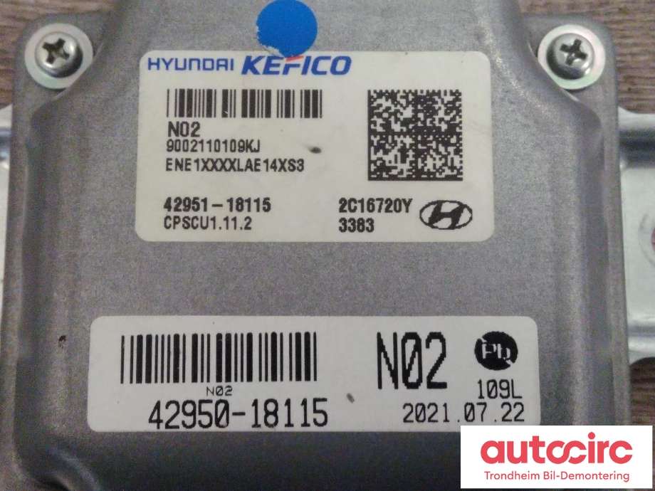 Styreenhet girkasse til Hyundai Ioniq 5 2021-->>  (..|42950-18115|42951-18115|)