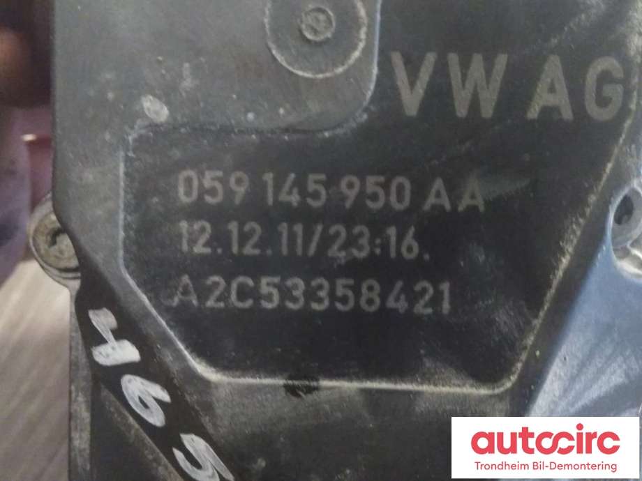 Spjeldhus til Audi A6 2011-2014 (Type IV, Fase 1) (C7) (C7) (CONTINENTAL|059145950AA|A2C53358421|059145950AF)
