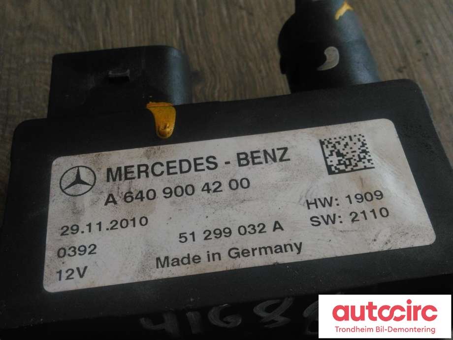 Rele gløde til Mercedes B-Klasse 2008-2011 (Fase 2) (W245) (W245) (..|A6409004200|A 640 900 42 00|51299032A)