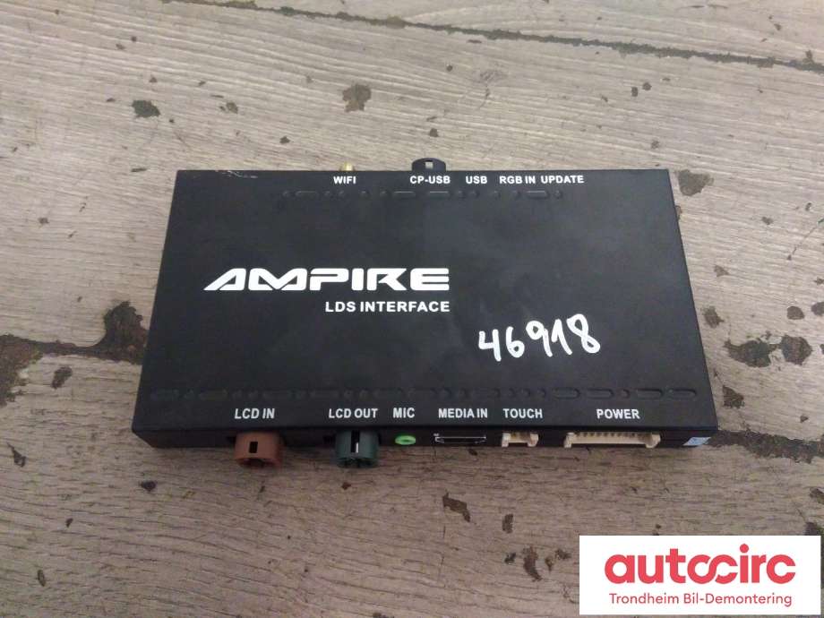 Bilstereo diverse til Audi A7 2010-2014 (Type I, Fase 1) (AMPIRE LDS INTERFACE|CP20120216|)