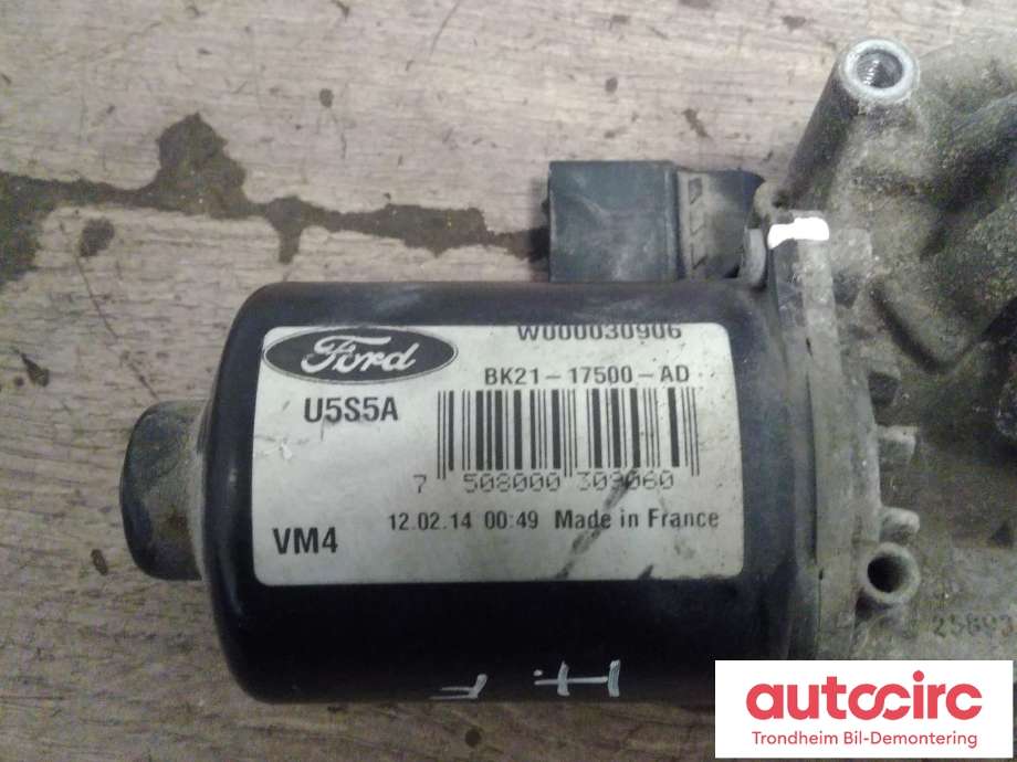 Viskermotor foran høyre til Ford Transit Custom 2013-2023 (Type I)  (..|BK21-17500-AD|BK21-17500-AF|1942162| W000030906| W000028735)