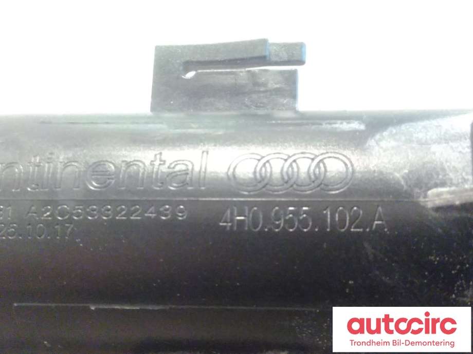 Lyktespylerdyse til Audi A8 2010-2013 (Type III, Fase 1)  (CONTINENTAL HØYRE SIDE|4H0955102A|4H0 955 102 A|A2C53322439)