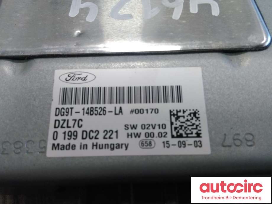 Styreenhet diverse til Ford Mondeo 2014-2019 (Type V, Fase 1)  (FOMOCO|DG9T-14B526.LA|K2GT-14B526-AA|2431769)