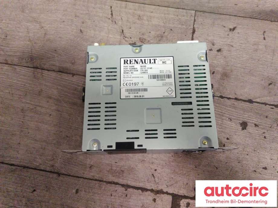 Bilstereo navigasjon til Renault Kadjar 2015-->>  (..|281151014R|281151797R|)
