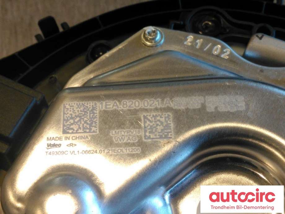Varmeapparat motor til Škoda Enyaq 2021-->>  (VALEO|1EA820021A|1EA 820 021 A|T49309C)