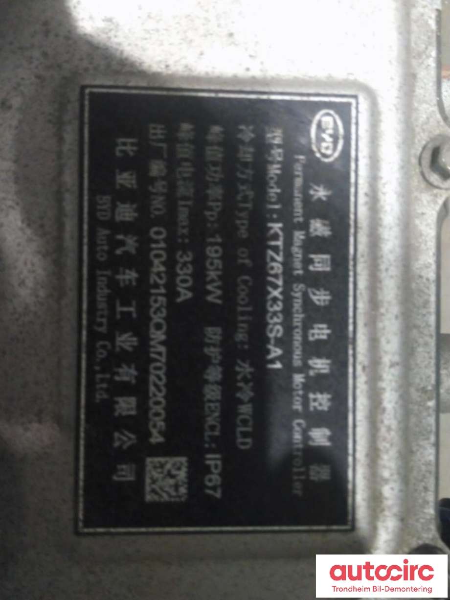 Motor elbil foran til BYD Tang 2020-->>  (BYD|TZ200XSN|STEK-2142100B|STEL-2100010B)
