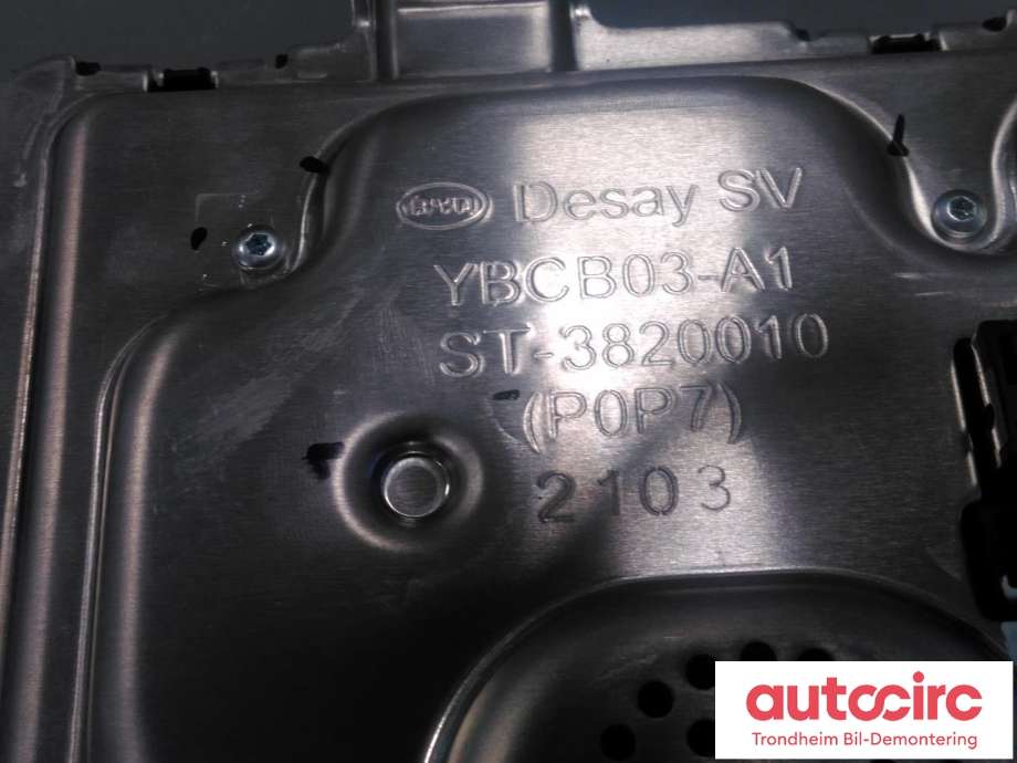 Instrumentpanel til BYD Tang 2020-->>  (..|STEB-3820010|ST-3820010|YBCB03-A1)