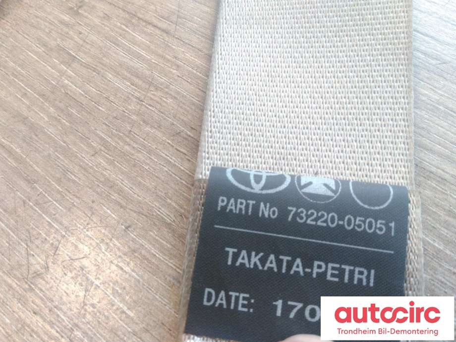 Sikkerhetsbelte foran venstre til Toyota Avensis 2003-2008 (Type II) (TAKATA|73220-05051-E0|7322005051E0|73220-05051)