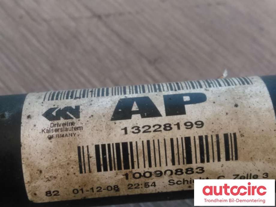 Drivaksel venstre foran, diesel/automat til Opel Insignia A 2009-2014  (..|13228199|22796269|93169653)