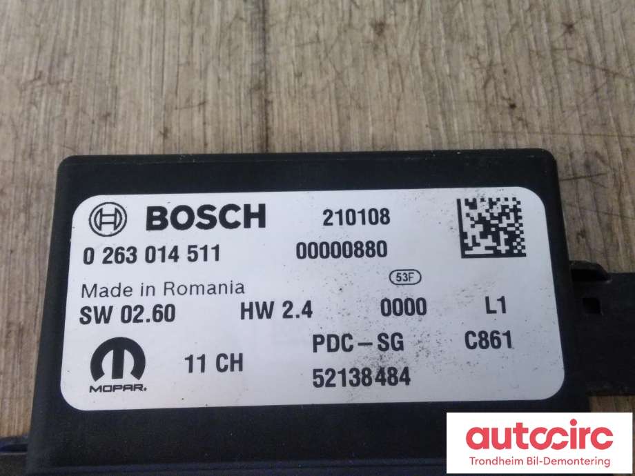 Styreenhet parkering til Fiat 500 2021-->> (BOSCH|52138484|0263014511|)