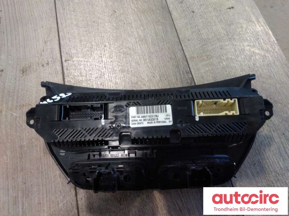 Varmeapparat betjening til Ford C-Max 2010-2015 (Type II, Fase 1)  (..|AM5T-18C612-BJ|AM5T-18C612-BN|1866943)