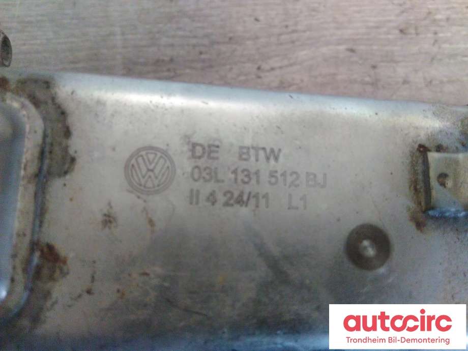 EGR-kjøler til Audi Q3 2011-2014 (Type I, Fase 1)  (..|03L131512BJ|03L131512BL|03L131512DQ)