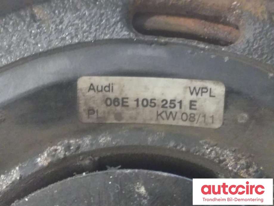 Reimskive til Audi A7 2010-2014 (Type I, Fase 1)  (..|06E105251E|06E105251F|)