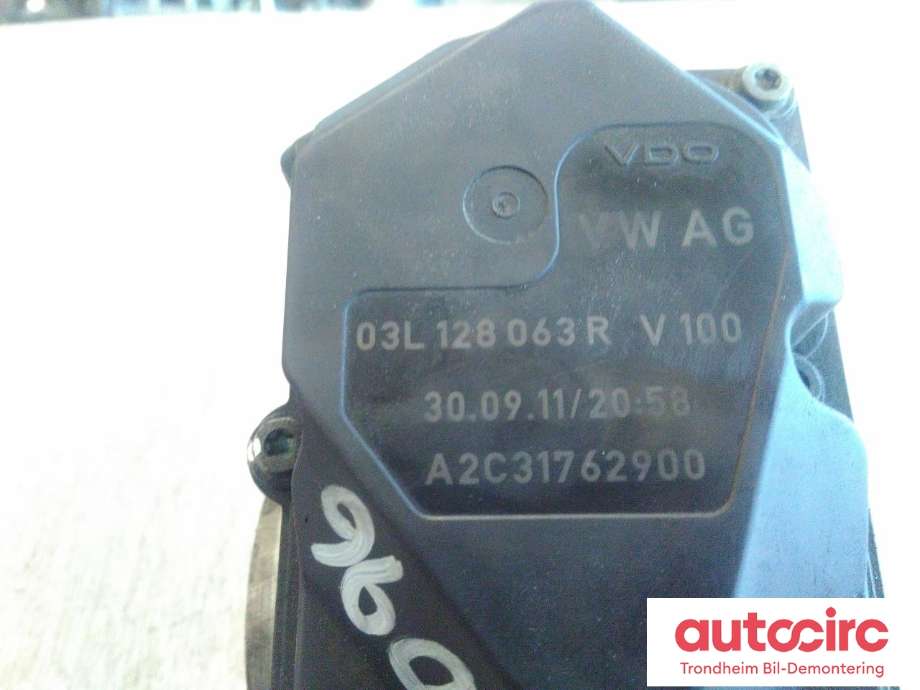 Spjeldhus til Audi Q5 2008-2012 (Type I, Fase 1)  (CONTINENTAL|03L128063R|03L128063T|A2C31762900)